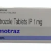 Armotraz Anastrozole 1mg tablet box for estrogen-positive breast cancer