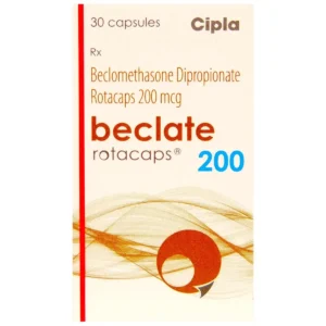 Beclate Rotacaps 200 mcg for chronic asthma and bronchial inflammation management