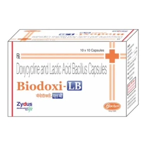 Biodox LB capsule strip Doxycycline with probiotic for antibiotic therapy