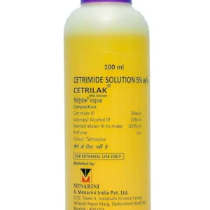 Cetrilak Mild solution Cetrimide bottle for antiseptic wound cleansing