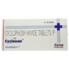 Cycloxan 50 mg Cyclophosphamide tablet box for immunosuppressive therapy