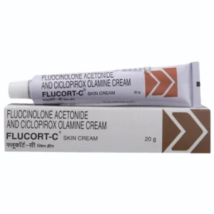 Flucort C cream steroid antifungal for ringworm and dermatitis