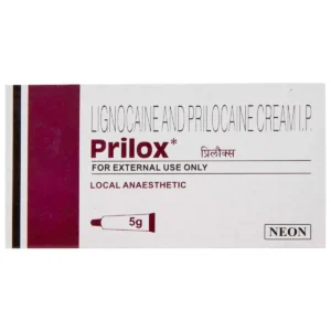 Prilox Cream for local anesthesia and numbing before procedures
