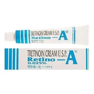 Retino A Cream 0.025% for acne and anti-aging treatment