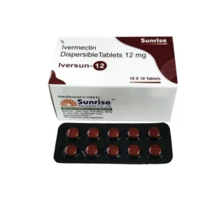 Iversun 12 mg ivermectin tablets used to treat parasitic worm infections