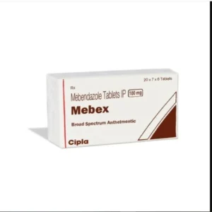 Mebex 100 mg Mebendazole tablet used for treatment of intestinal worm infections