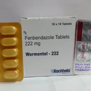 Wormentel 222 Mg Fenbendazole tablet for deworming intestinal parasites